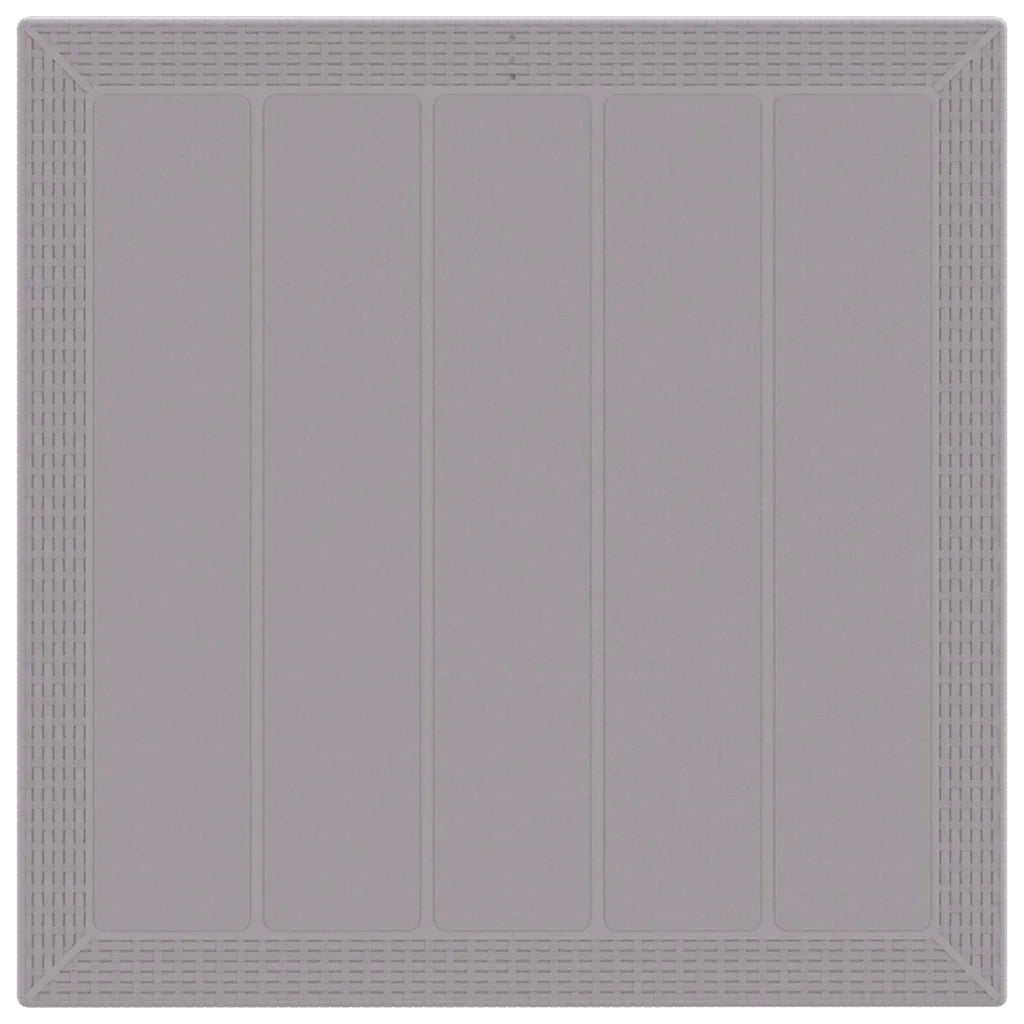 Set da Pranzo per Giardino 3 pcs Grigio chiaro Polipropilene 3378689