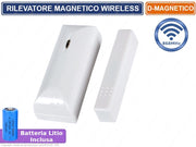 RILEVATORE SENSORE MAGNETICO PORTE FINESTRE WIRELESS E CABLATO 868 MHZ BIANCO