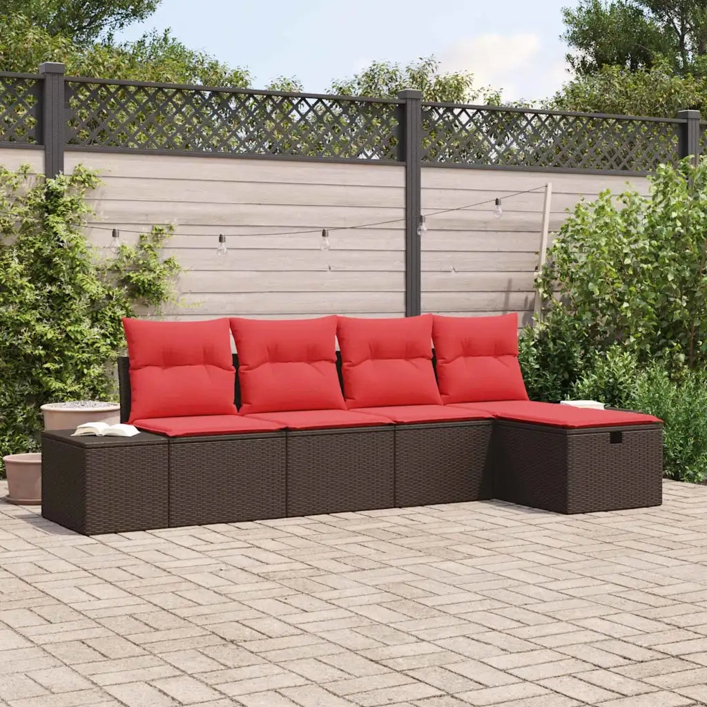 Set di divani 4 pz polyrattan 3360695