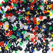 Set di Rivetti Universali per Auto Rosfix – 1000 Pezzi | Materiale Plastico, Multicolore, Lunghezza 1-4 cm