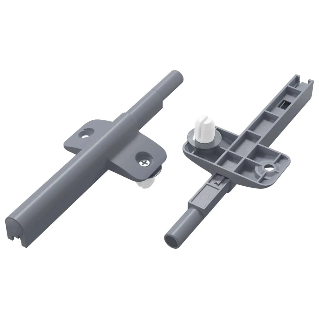 Smorzatore a Chiusura Morbida 2 pcs Grigio 125 x 47 x 15 mm PP 864607