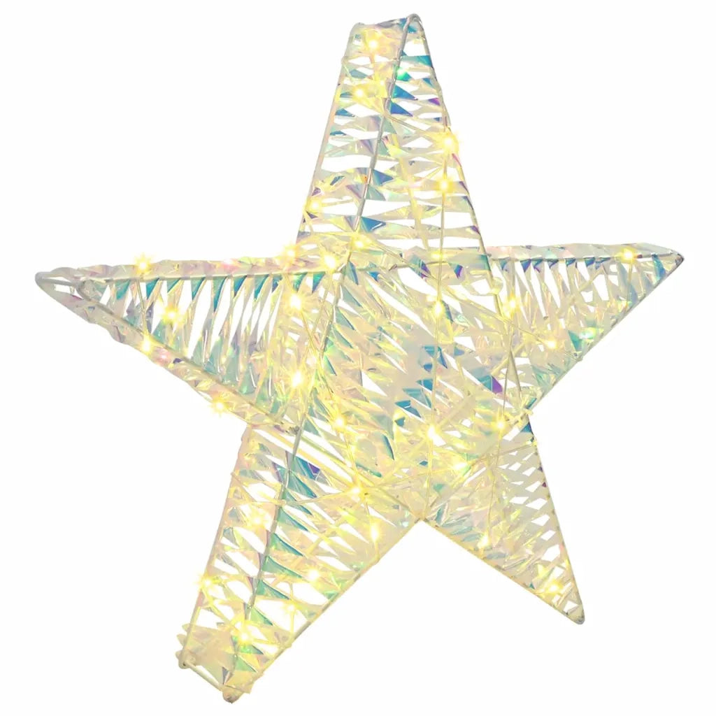Stella 3D con 50 LED Bianco caldo 55 x 52.5 x 9 cm PET CFW8001794