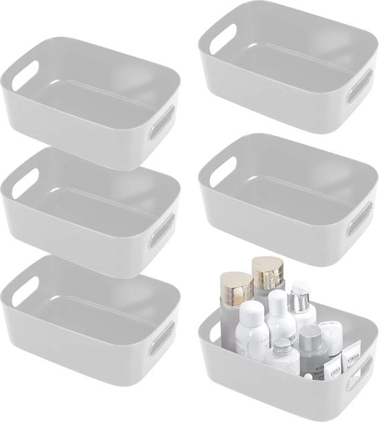 6 scatole di stoccaggio in plastica