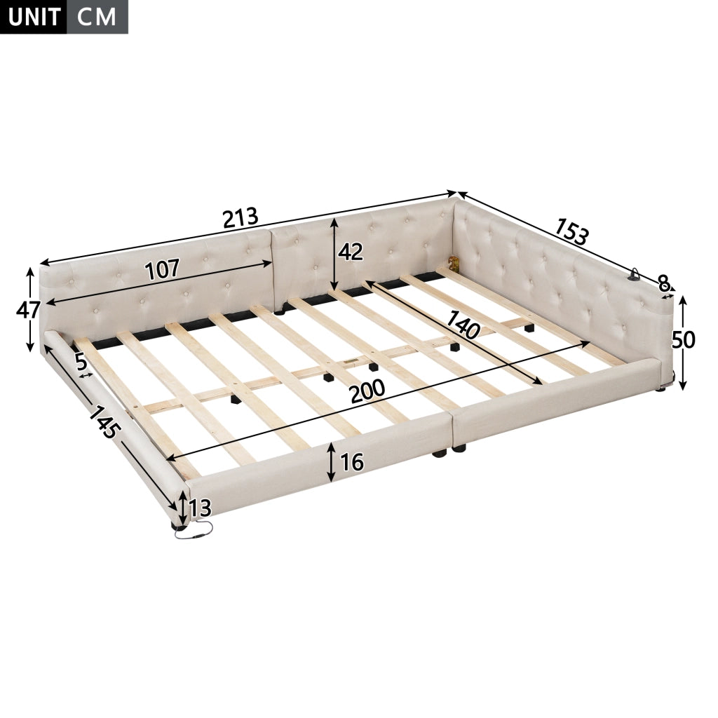 Divano 140x200 beige - Xylo