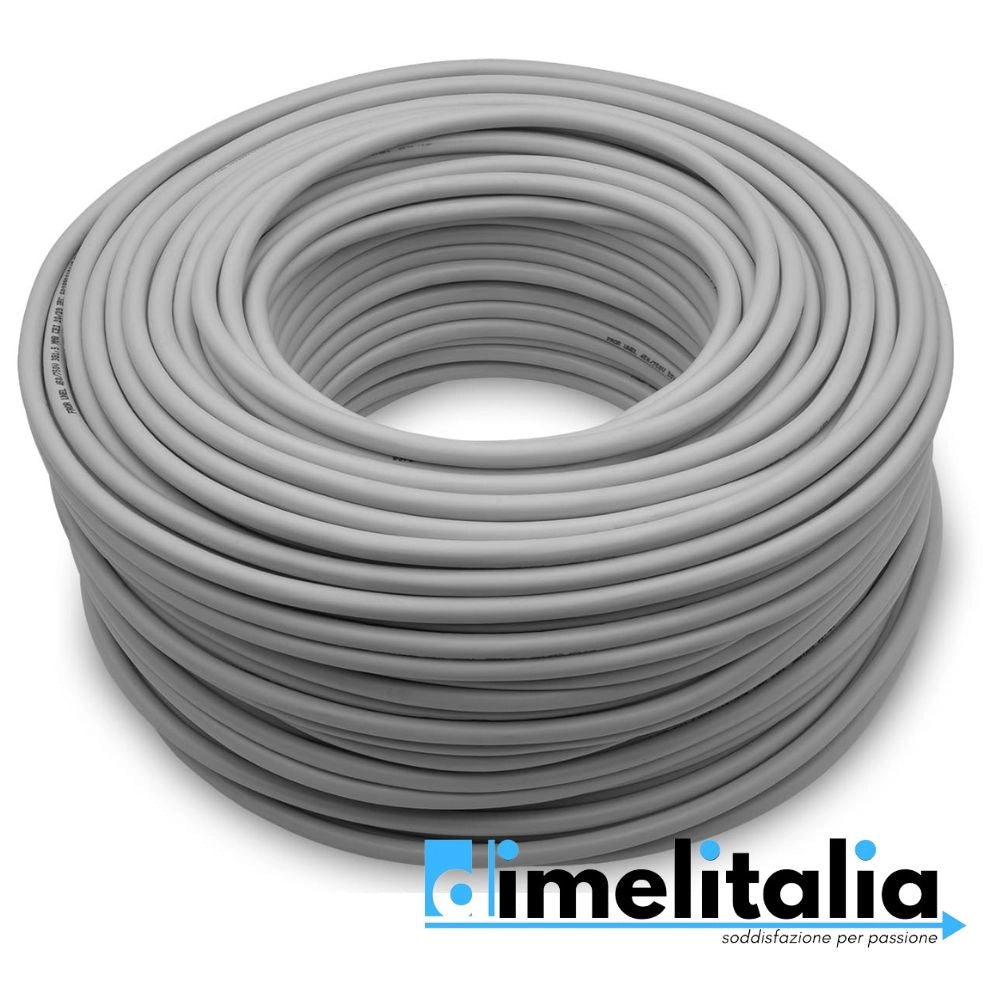 Cavo elettrico grigio fror gommato flessibile tutor tripolare antifiamma 3 fili *** lunghezza metri 50, sezione condu...