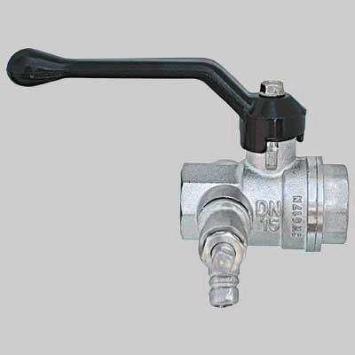 VALVOLA CON RUBINETTO SPURGO E TAPPO LEVA ALLUMINIO  11/4     BUGATTI