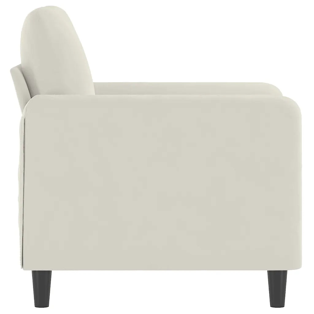 Poltrona Crema 60 cm Velluto 359430