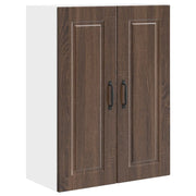 Armadio da cucina dal design moderno a parete 60 x 31 x 80 cm spazio di archiviazione funzionale in legno ingegnerizzato rovere marrone 02_0054395