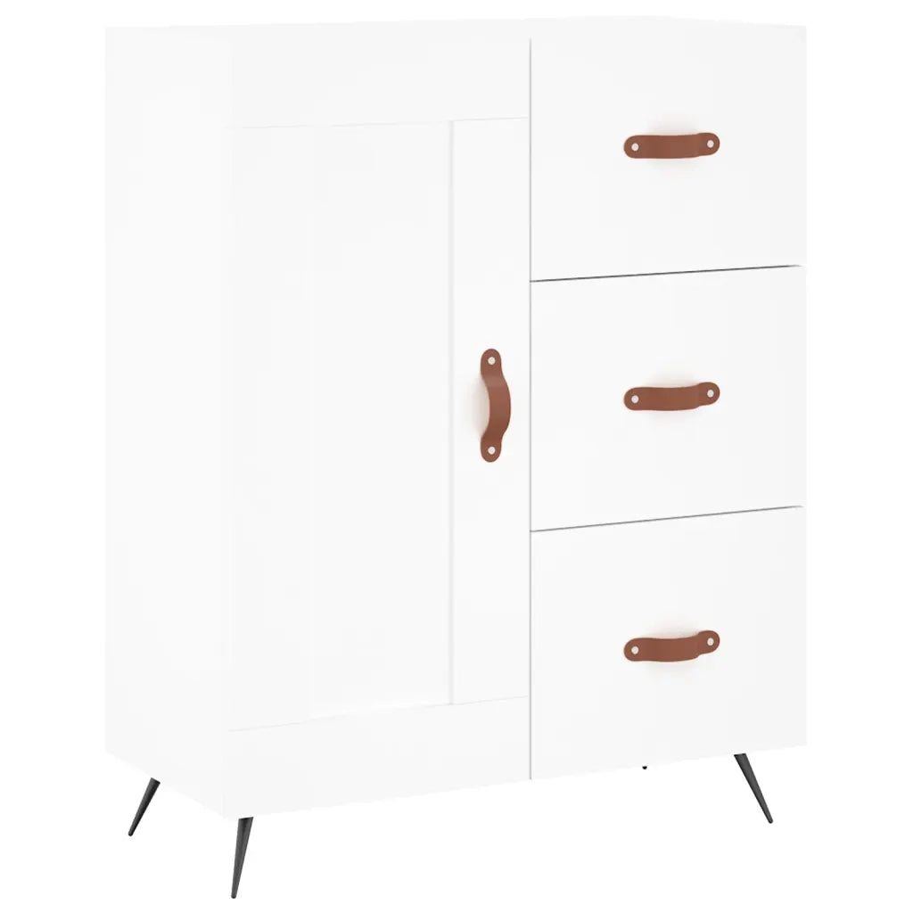 Credenza | Madia | Buffet da pranzo | Armadio da pranzo Bianca 69,5x34x180 cm in Legno Multistrato