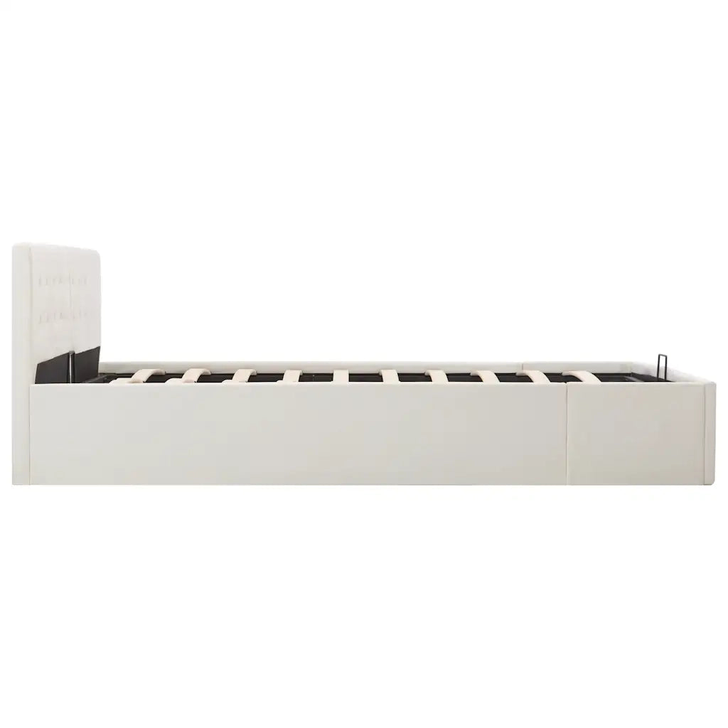 Giroletto con Contenitore Idraulico Bianco Similpelle 180x200cm 285521