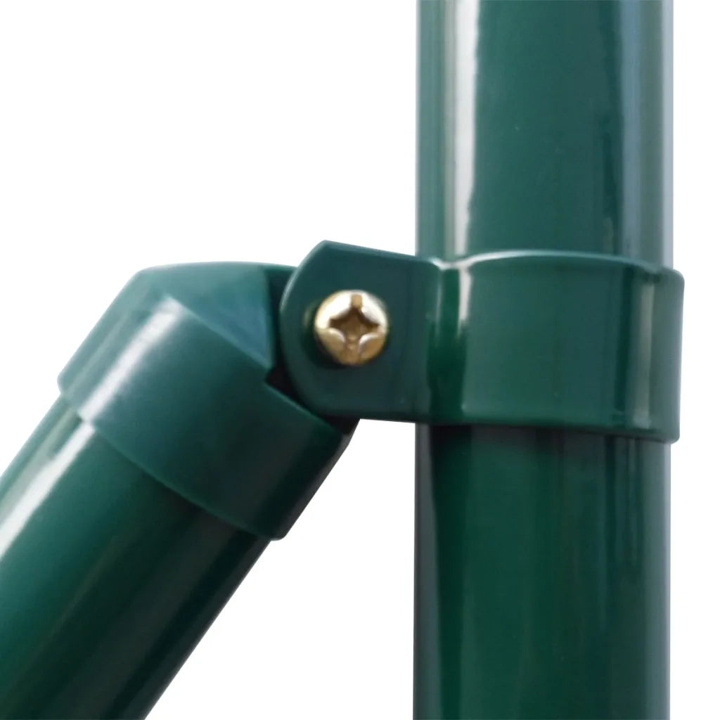 Recinzione Euro in Acciaio 25x0,8 m Verde 142398