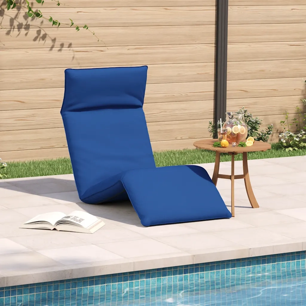 Lettino Pieghevole Blu Reale 175x54x8,5 cm in Tessuto Oxford 4019756