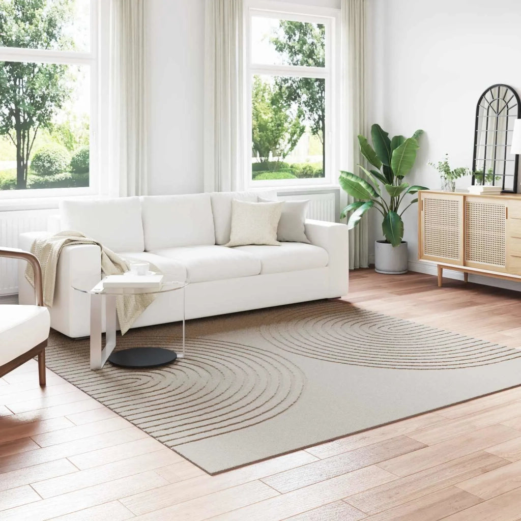 Tappeti per area Quadrato GALATI Crema 240 x 240 cm Poliestere