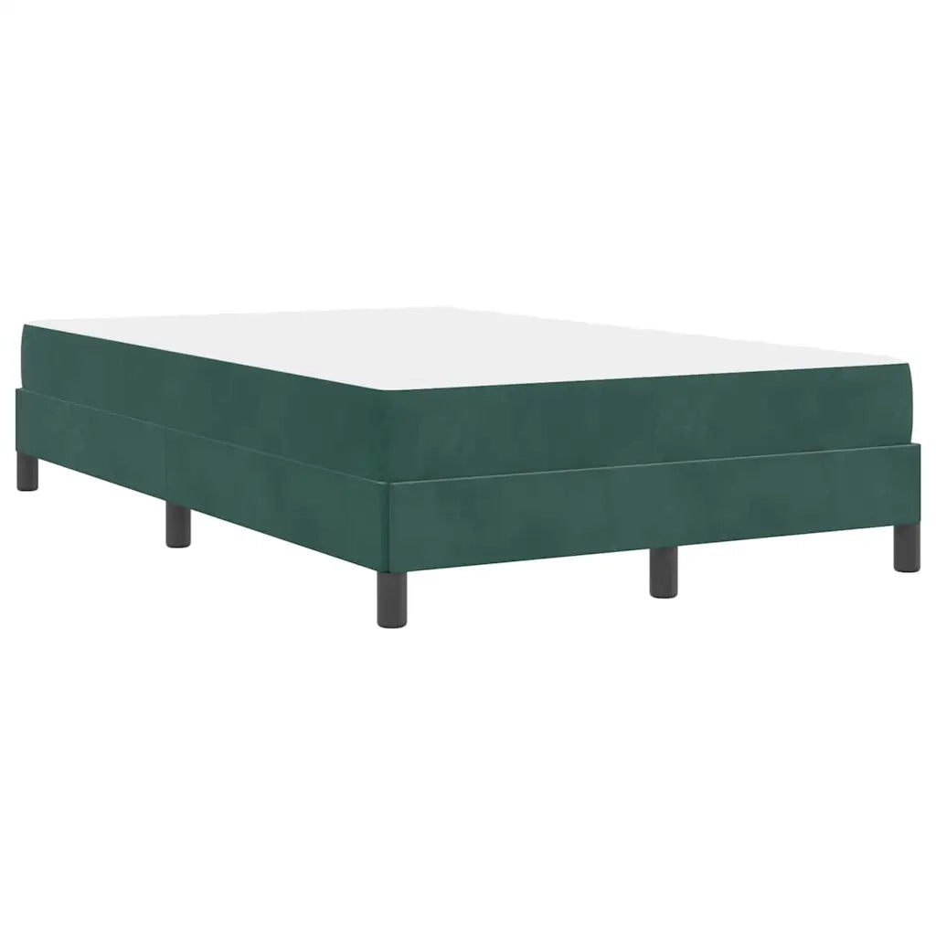 Letto a molle con materasso Verde Scuro 120 x 200 cm Tessuto 3398686