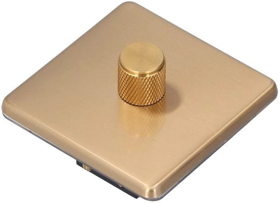 Dimmer in ottone - Resistente, elegante e duraturo per uso domestico (illuminazione a luce liscia)