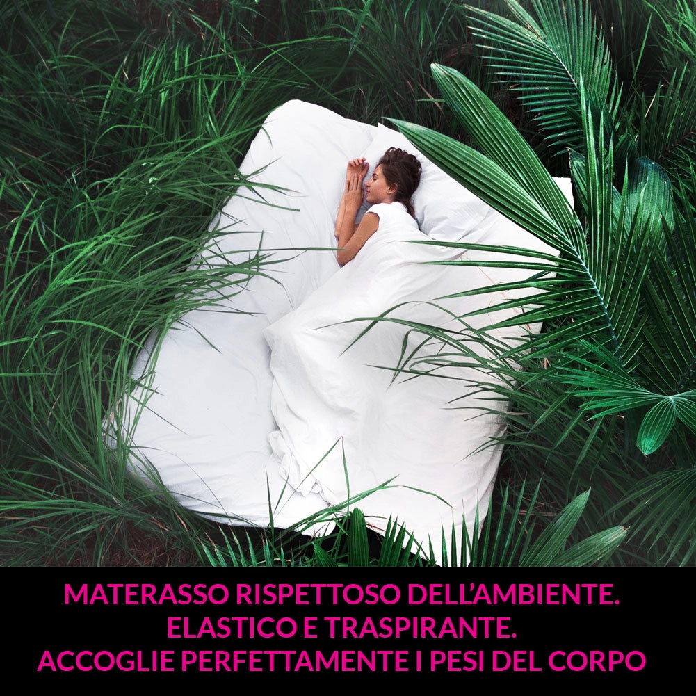 Topper lattice, sopramaterasso in 100% LATTICE ANALLERGICO, Alto 4 cm con tessuto antimicrobico sfoderabile 4 lati con filo in ARGENTO - STAR LATEX francese 150x190