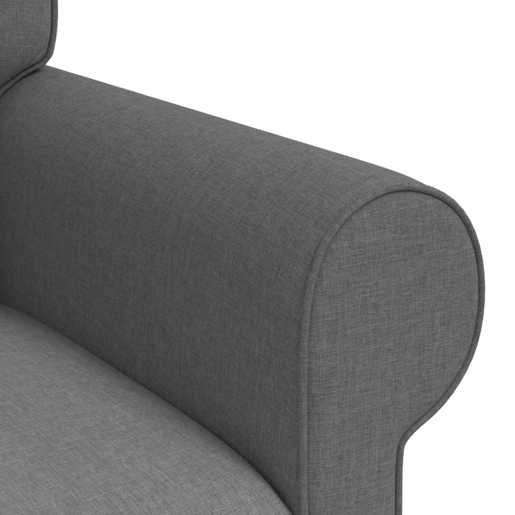 Set di divani 2 pcs Grigio scuro 215 x 82 x 80 cm Tessuto 3407575