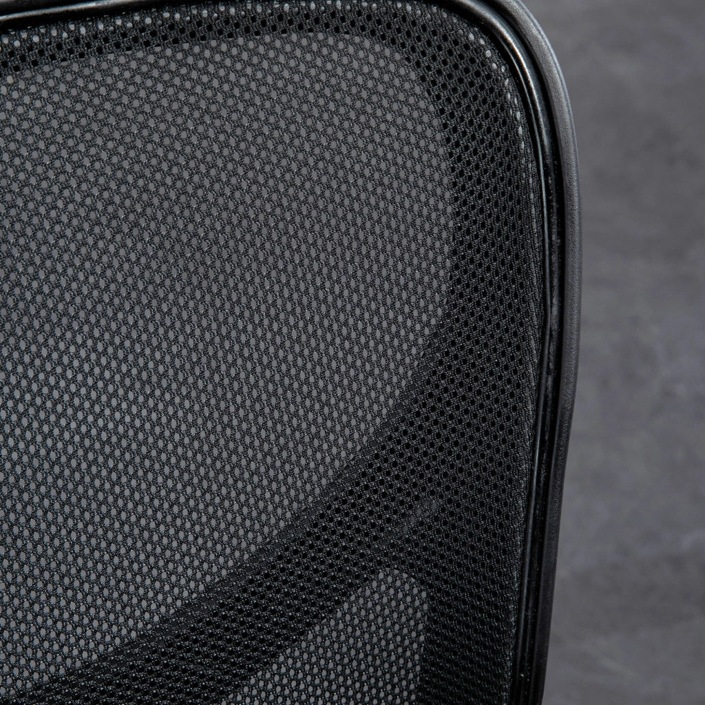 Sedia da Ufficio Ergonomica con Altezza Regolabile Supporto Lombare e Poggiatesta 66x61x106-116 cm  Nero