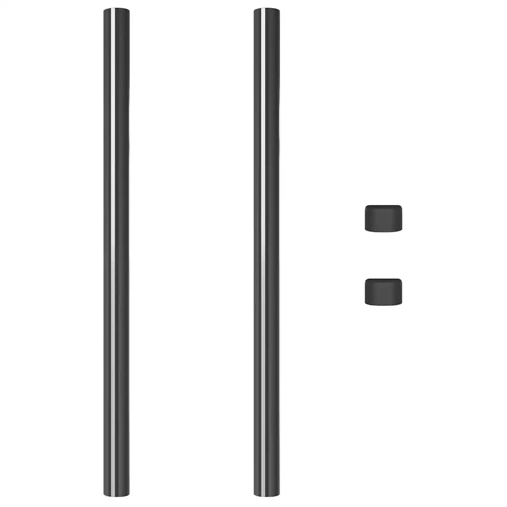 Palo della recinzione 2 pcs Grigio 80 cm 42012751