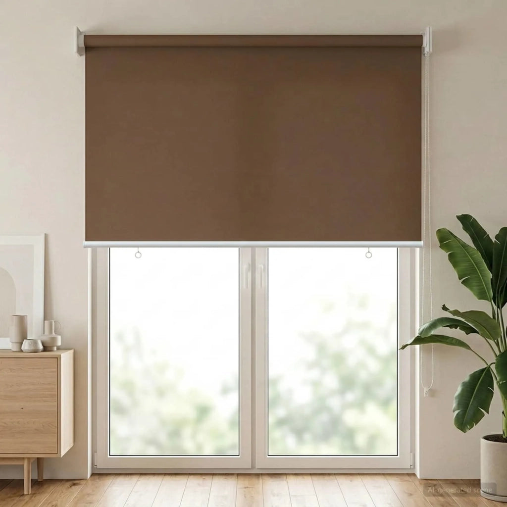 Voletta a rullo | Tenda a rullo con protezione UV Tortora 60 x 230 cm