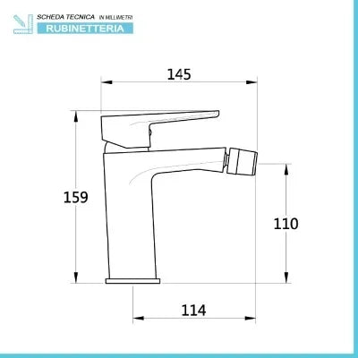 Set miscelatori lavabo bidet e doccia a incasso nero opaco  Erika