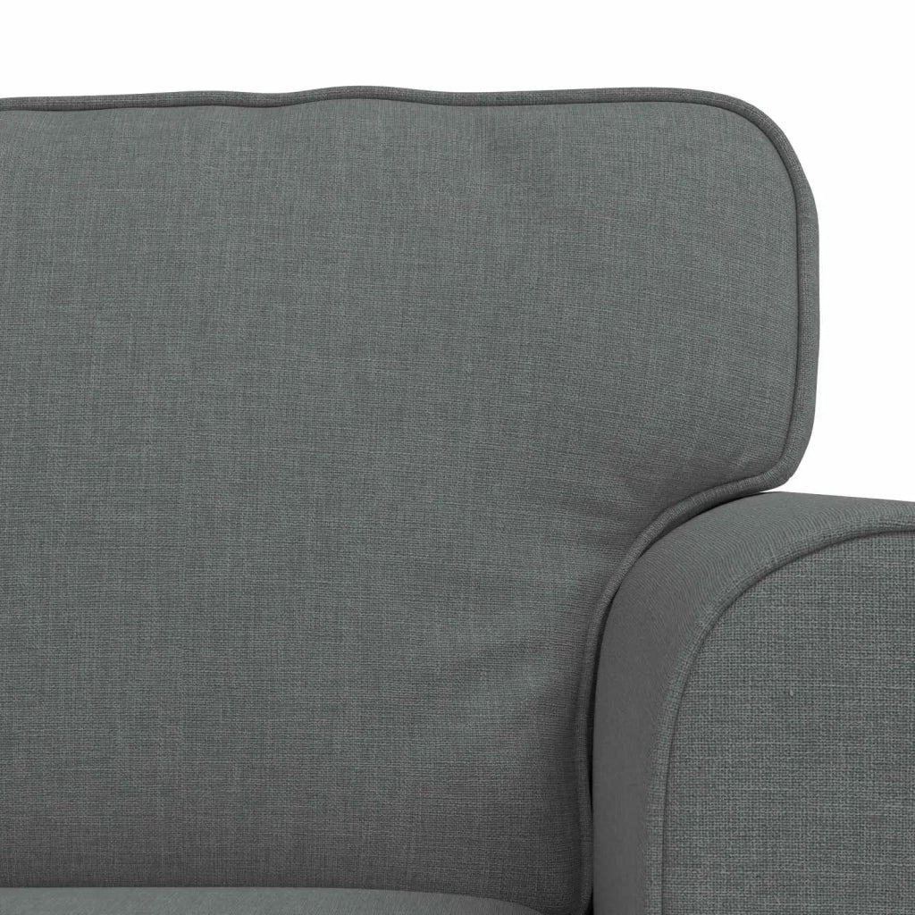 Set di divani 2 pcs Grigio scuro 245 x 82 x 80 cm Tessuto 3407619