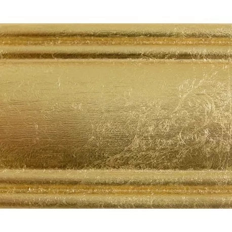 Mobili2g - specchiera in foglia oro ovale-sagomata misura : l.89 x h. 69 x p. 6