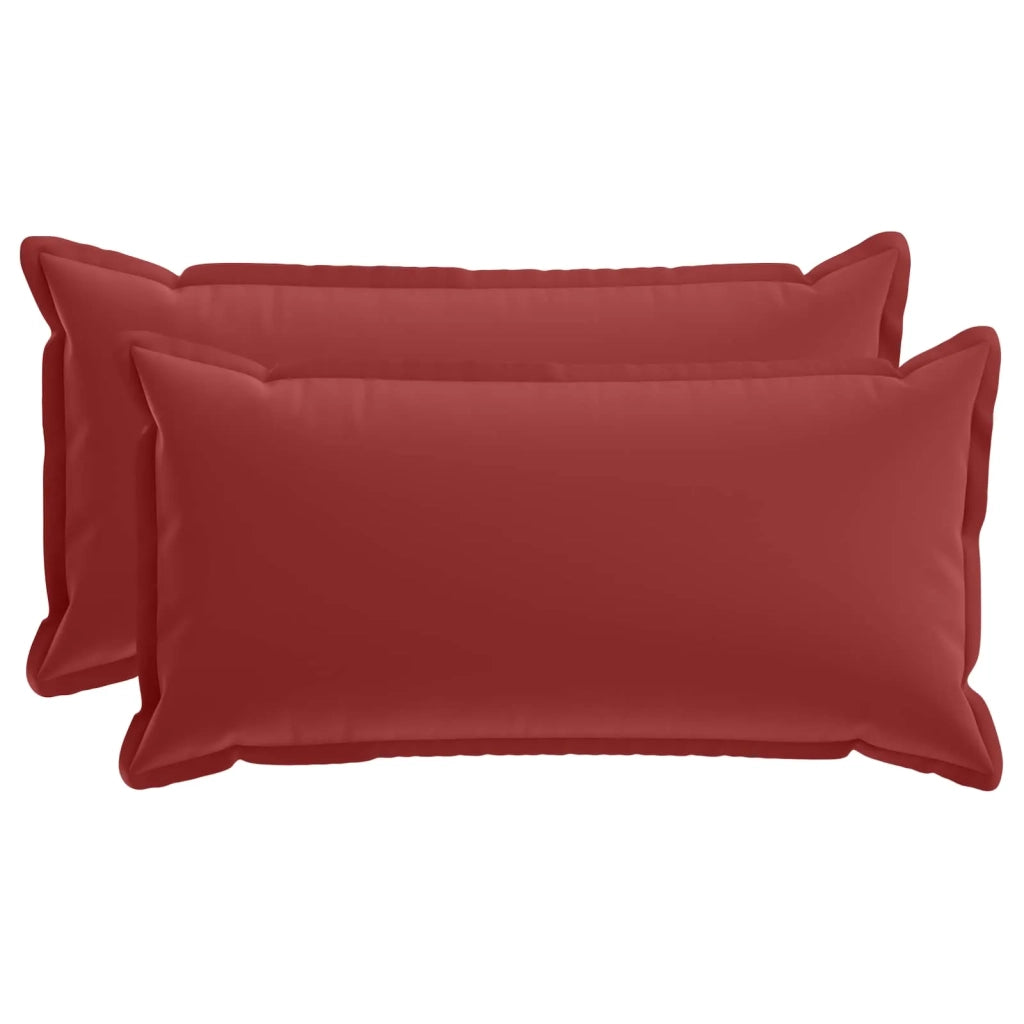 Federa 2 pz HOUTEN Rosso Vino 40 x 70 cm Poliestere 917916