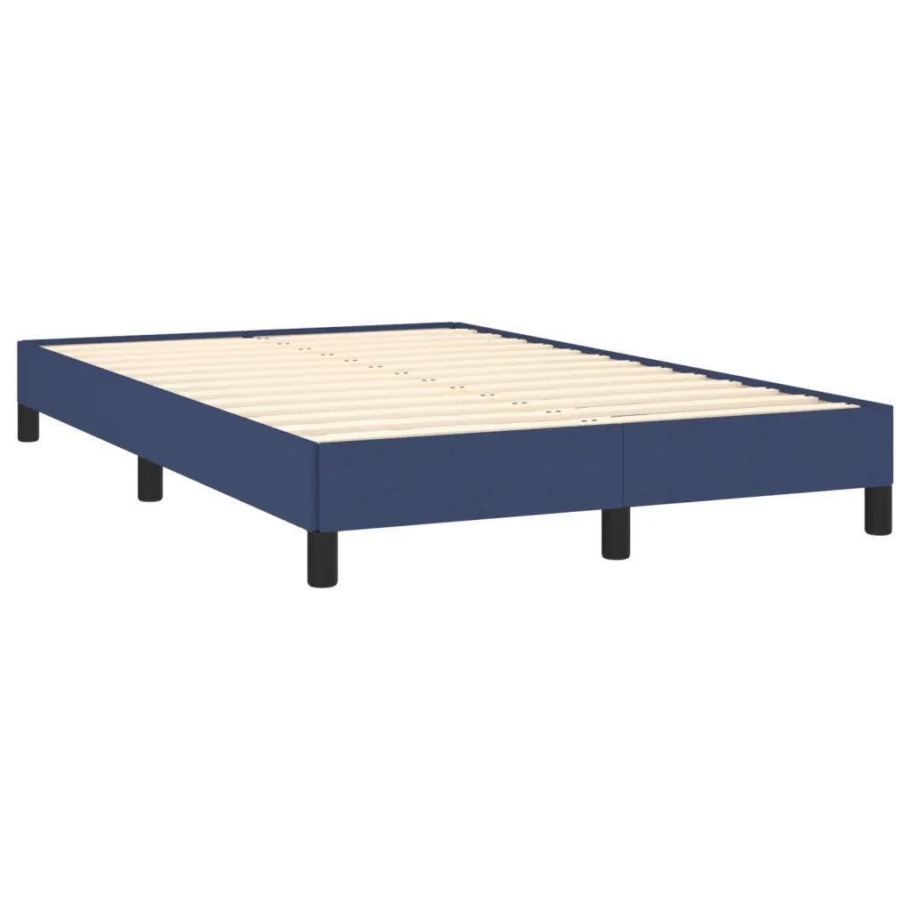 Letto matrimoniale | Letto per adulti | Giroletto senza Materasso Blu 120x190 cm in Tessuto