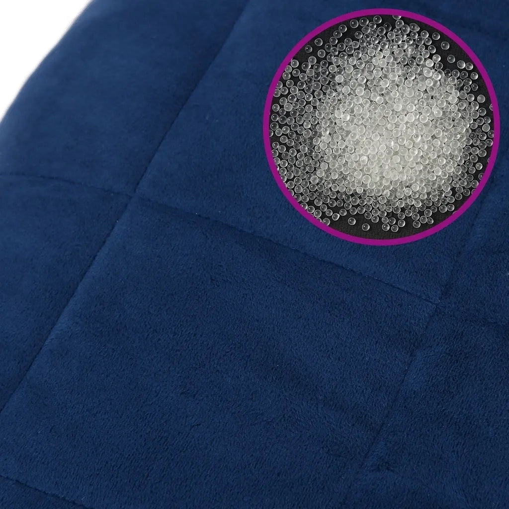 Coperta Ponderata Blu 220x235 cm 11 kg Tessuto