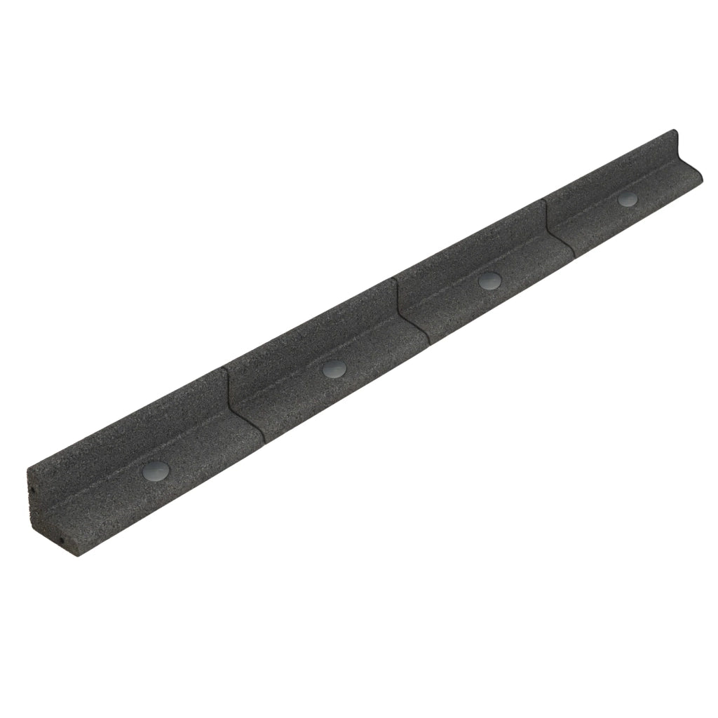 Bordura Flessibile da Giardino 40 x 1,2 m Grigio con Martello in Gomma