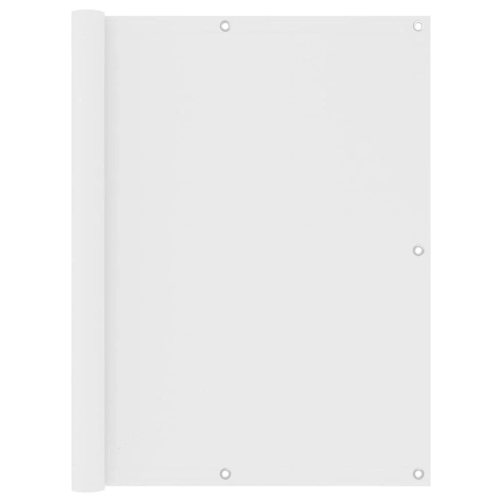 Paravento per balcone 120 x 500 cm tessuto oxford bianco 02_0010045