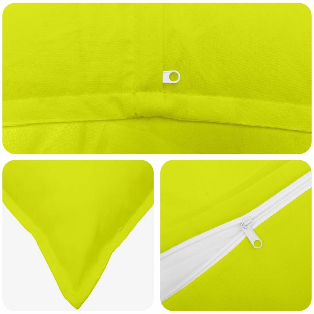 Federa 6 pz HOUTEN Verde brillante. 35 x 35 cm Poliestere 916512