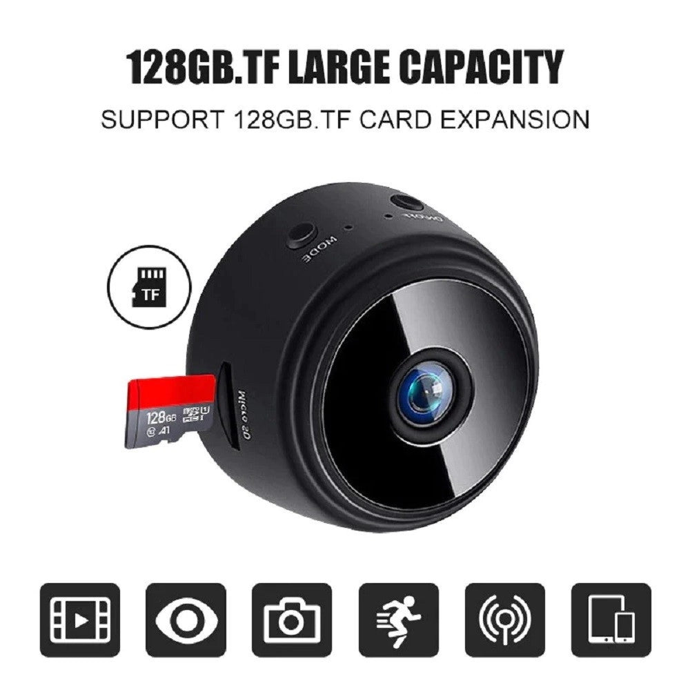Trade Shop - Mini Webcam Telecamera Multiuso Indoor Ip Ricaricabile Hd Smart Life Wifi Q-hq36 -