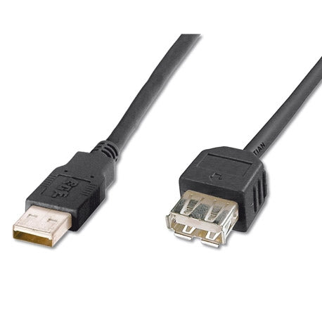 CAVO PROLUNGA USB 1.8MT BLACK M/F - DIGITUS