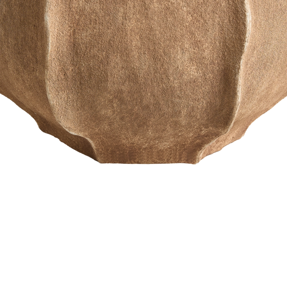 Vaso per piante beige in cemento e fibra di vetro 43 x 29 cm da interno ed esterno