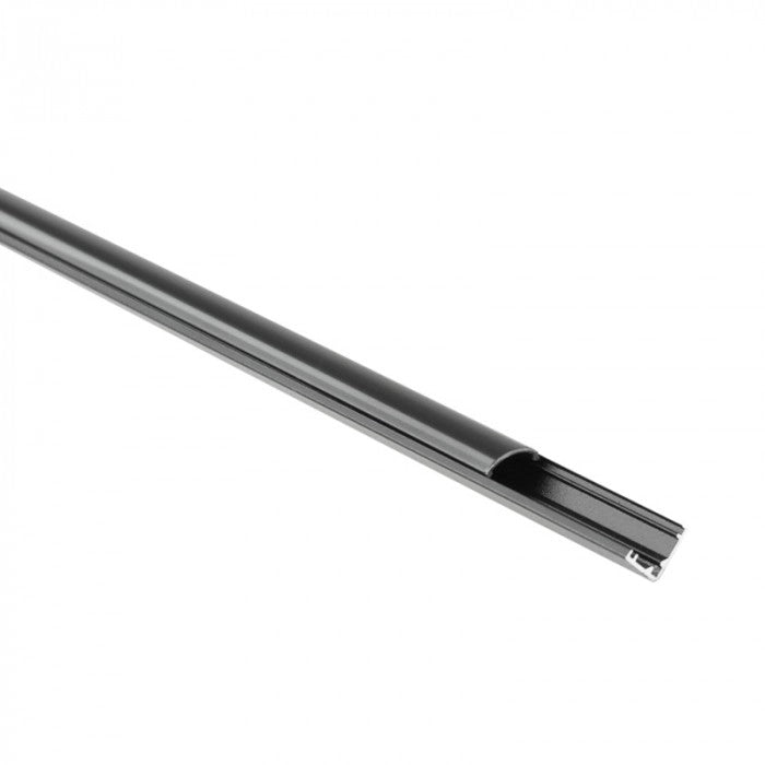 Profilo LED angolare RW01 nero con diffusore nero 1m Ecolight