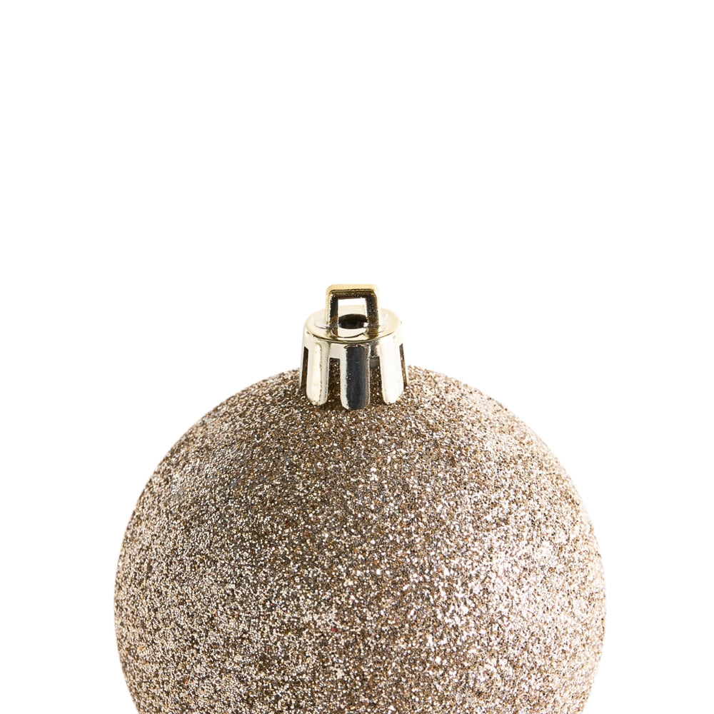 Set di 60 palline di Natale in plastica viola Decorazioni da appendere Stile tradizionale Palline di Natale Albero di Natale Glitter