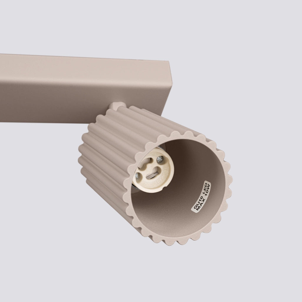 Lampada da soffitto KARBON 6L taupe