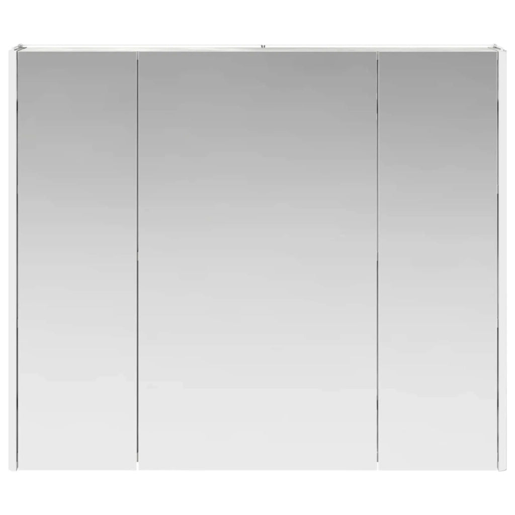 Mobiletto per specchio da bagno Grigio cemento 889266