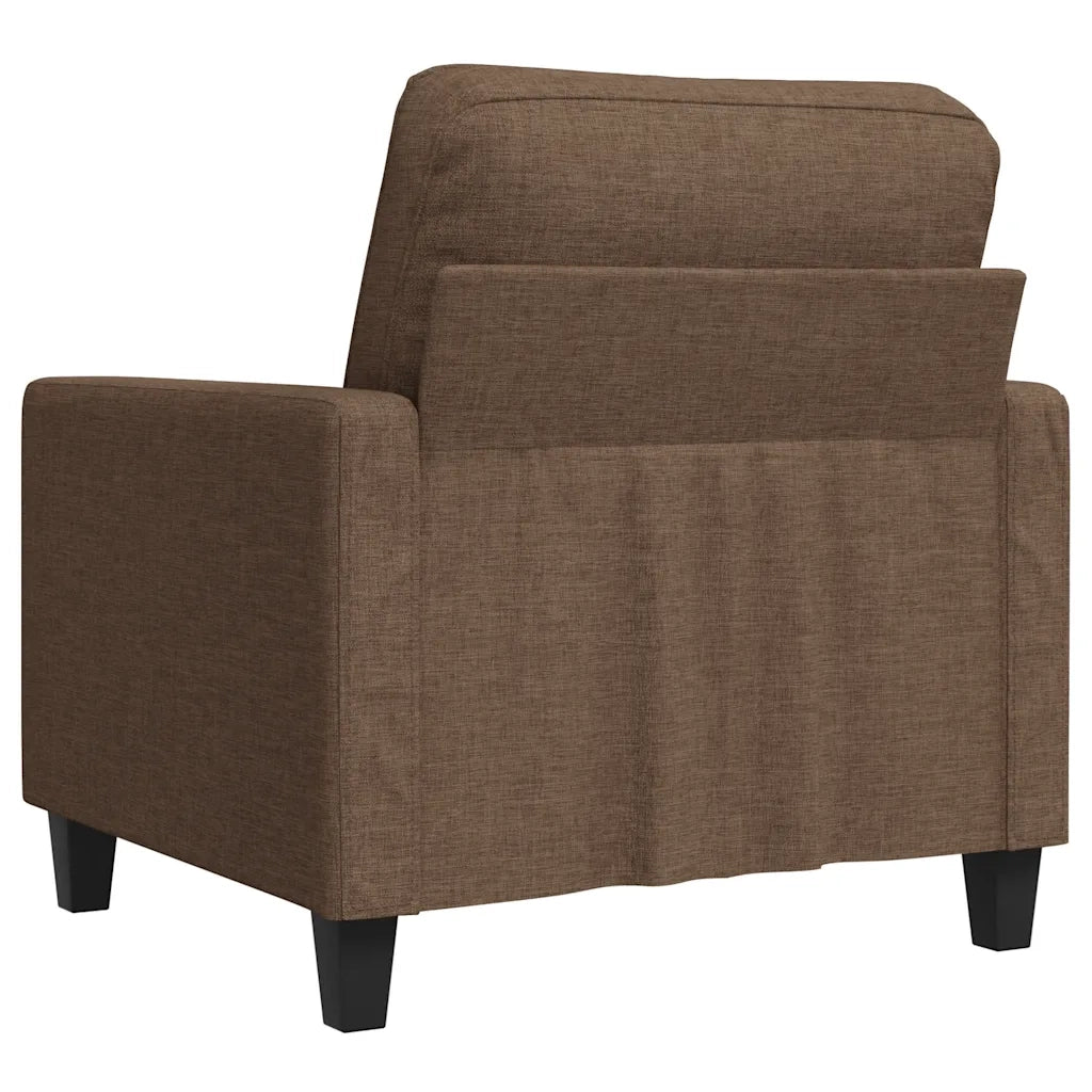 Poltrona | Sedia Relax Marrone 60 cm in Tessuto