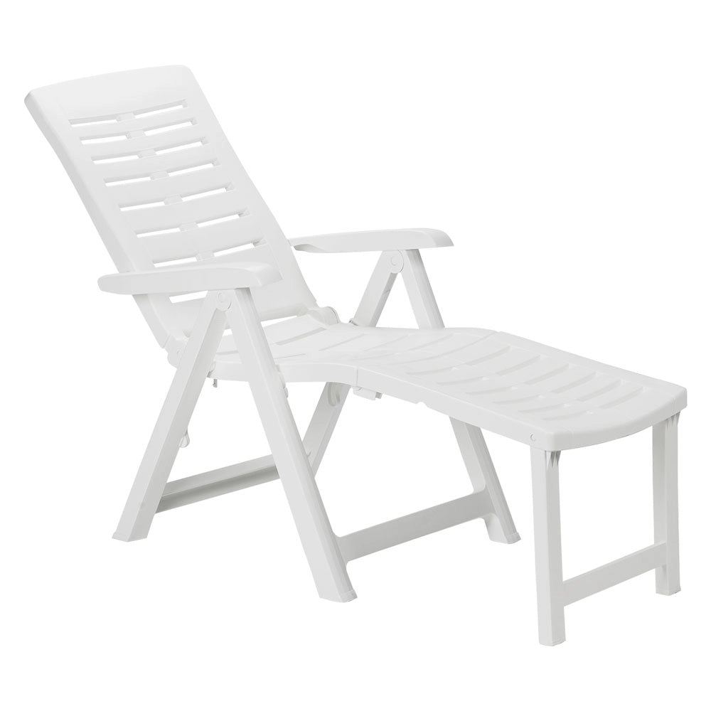Poltrona antracite 60x108 H.109 con poggiapiedi