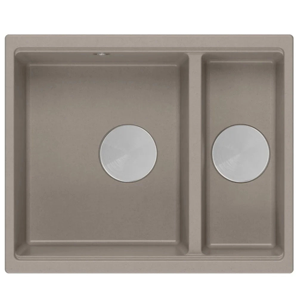 Lavello In Granito Logan 150 Beige Tappo rame spazzolato