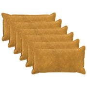 Cuscino 6 pz HOUTEN Giallo 40 x 80 cm Fleece in microfibra 934031