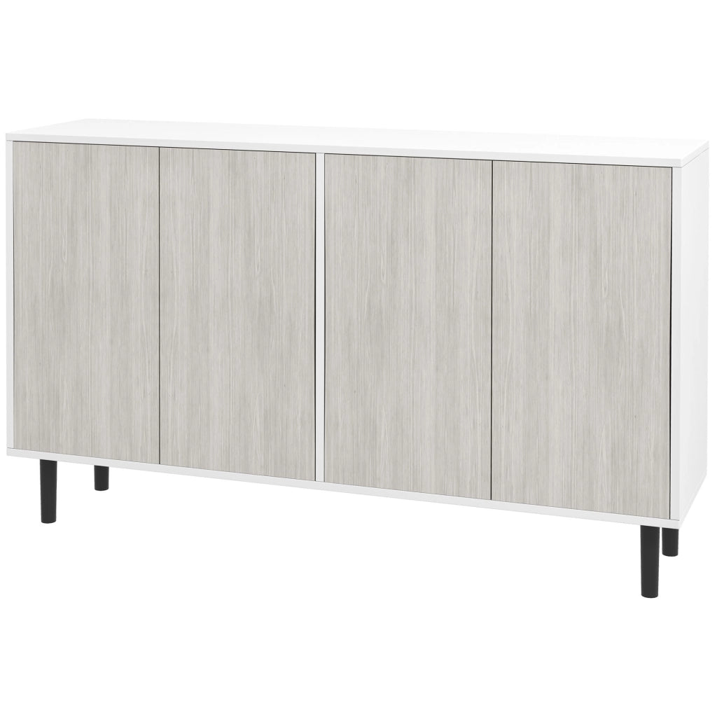 Buffet ¨C zephmum ¨C bianco e grigio 121x37x75 cm