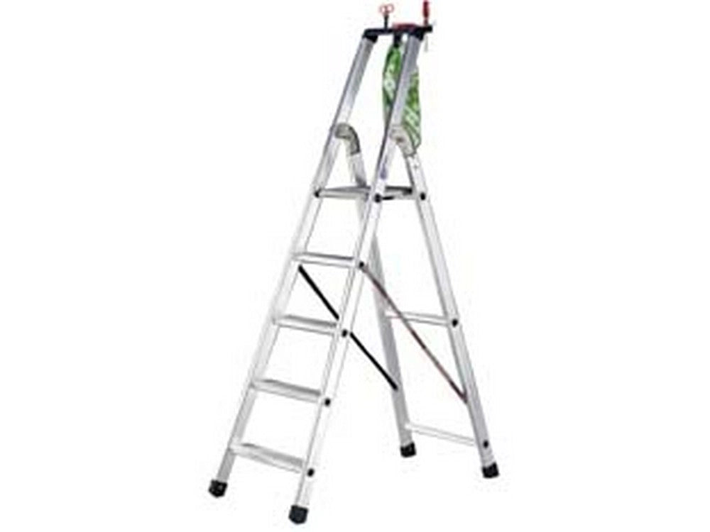 1pz scala alluminio quadra en131 8 gradini cm59x11,5x242,5h 182,5h pedana cod:ferx.fer378130