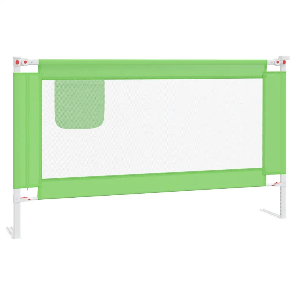 Sponda Letto di Sicurezza per Bambini Verde 140x25cm in Tessuto CFW4262837