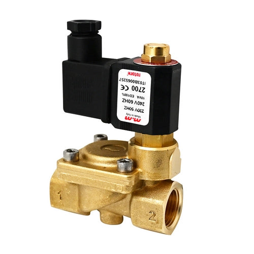 ELETTROVALVOLA PER ACQUA NORMALMENTE CHIUSA C/BOBINA E CONNETTORE MEM- 1/2- ROTOR- pezzi 1