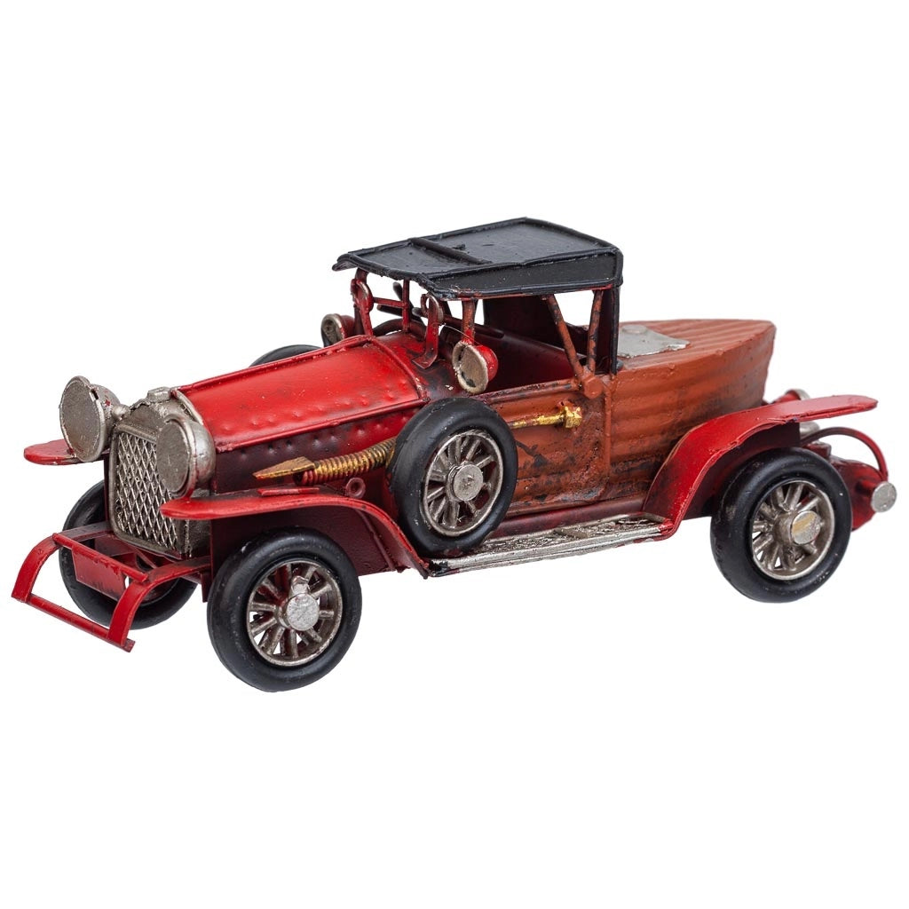 Auto in metallo rossa 16x7x7h