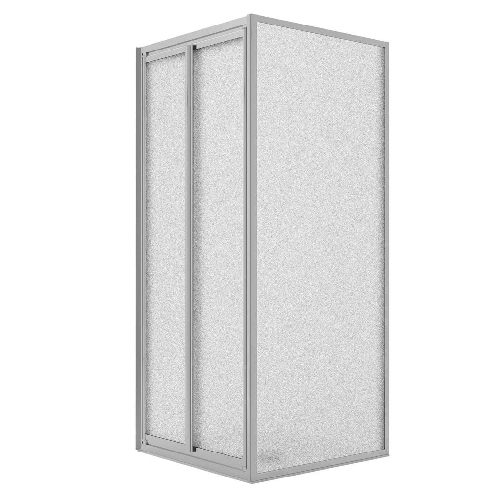 Box Doccia Angolare 70x90CM H198 Cristallo Stampato C Fisso+Saloon 2 Ante Battente 90 mod. West